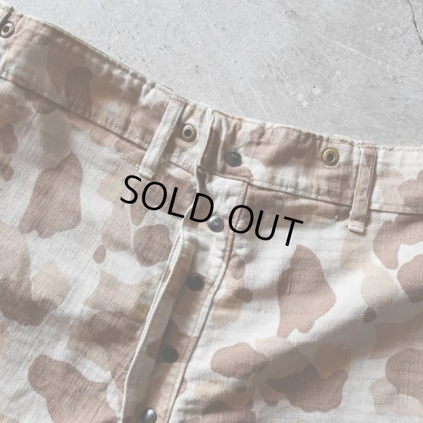 画像10: 1940s USMC P-1944 フロッグスキンHBTパンツ /カットオフ   "1st MODEL"  実寸W34