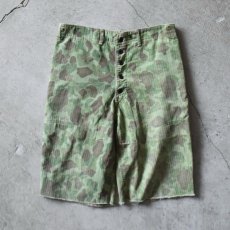 画像2: 1940s USMC P-1944 フロッグスキンHBTパンツ /カットオフ　  "1st MODEL"　 実寸W34  (2)