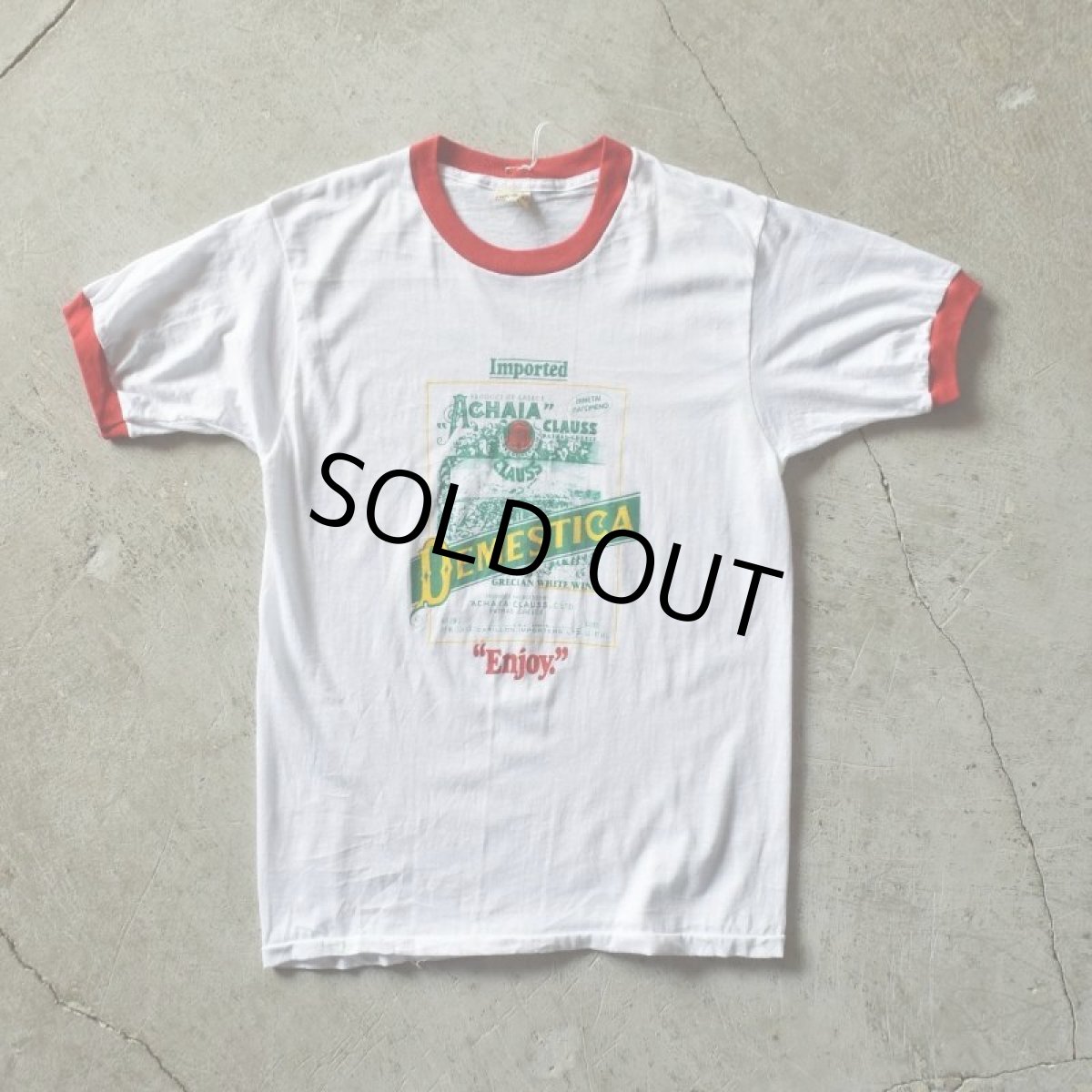 画像1: 1980s ACHAIA CLAUSR リンガーTシャツ　 "MADE IN USA"　 表記L  (1)