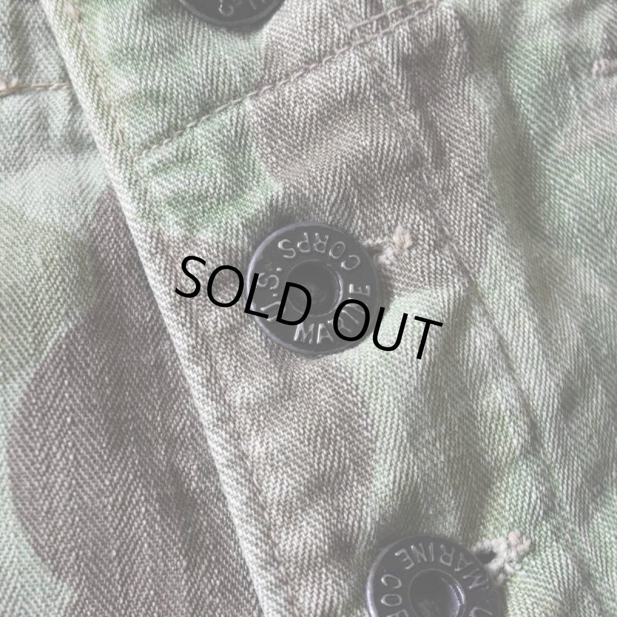 画像7: 1940s USMC P-1944 フロッグスキンHBTパンツ /カットオフ　  "1st MODEL"　 実寸W34  (7)