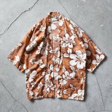 画像1: 1960-70s MIA FASHIONS コットンハワイアンガウン　 "MADE IN JAPAN"　 実寸L  (1)