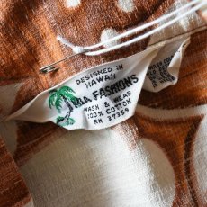 画像4: 1960-70s MIA FASHIONS コットンハワイアンガウン　 "MADE IN JAPAN"　 実寸L  (4)