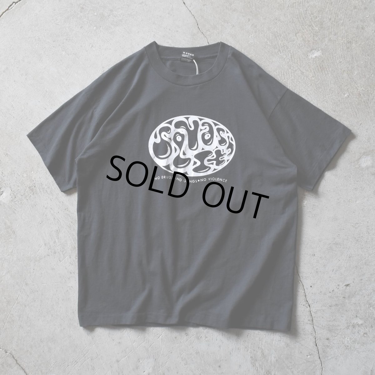 画像1: 1990s NO DRUGS NO GANGS NO VIOLENCE プリントTシャツ　 "MADE IN USA"　 表記XL  (1)