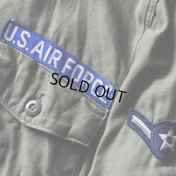 画像6: 1960s USAF OG107 ユーティリティシャツ　 表記15 1/2×33 
