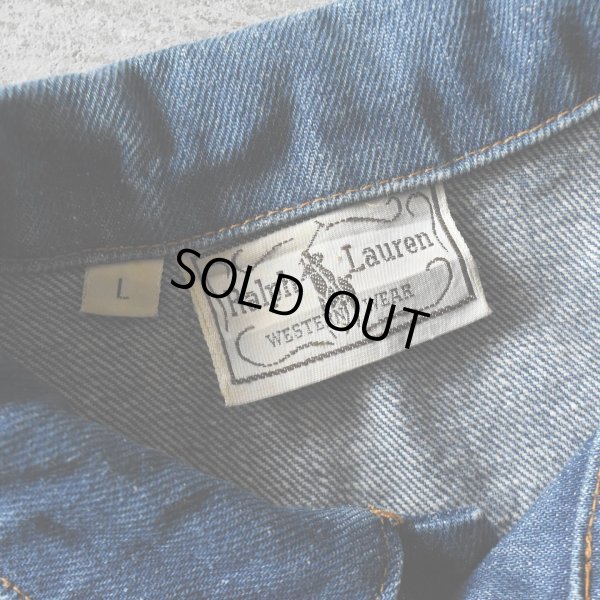 画像4: 1970-80s RALPH LAUREN WESTERN WEAR デニムジャケット　 表記WOMENS L 