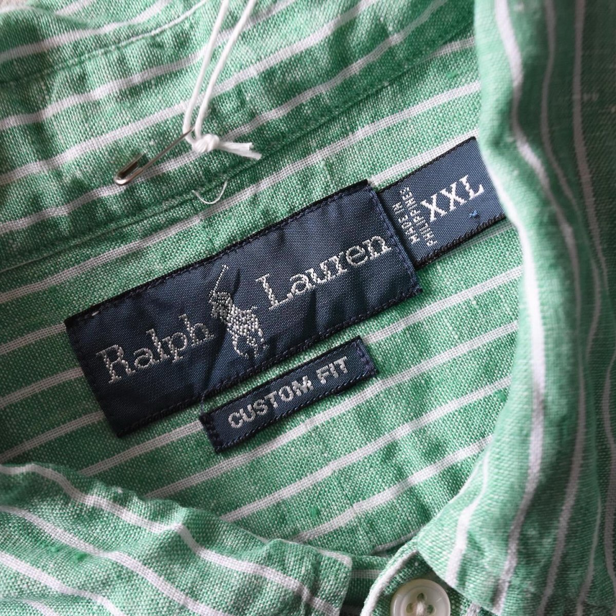 画像3: Ralph Lauren リネンシャツ　 表記XXL  (3)