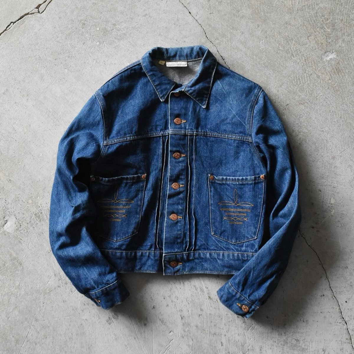 画像1: 1970-80s RALPH LAUREN WESTERN WEAR デニムジャケット　 表記WOMENS L  (1)