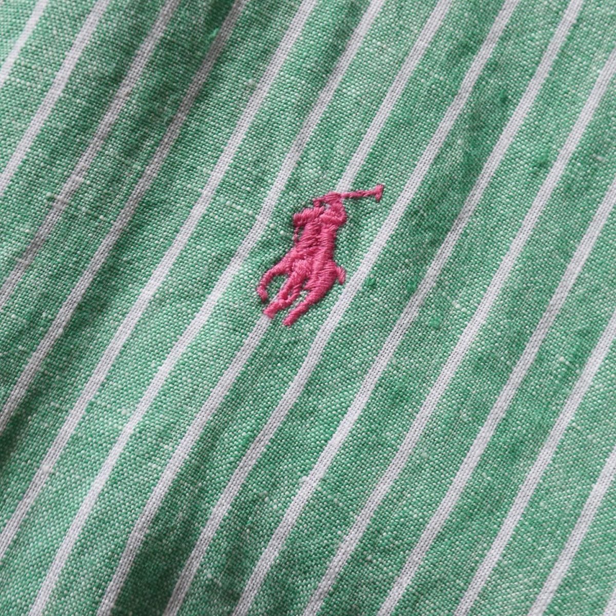 画像4: Ralph Lauren リネンシャツ　 表記XXL  (4)