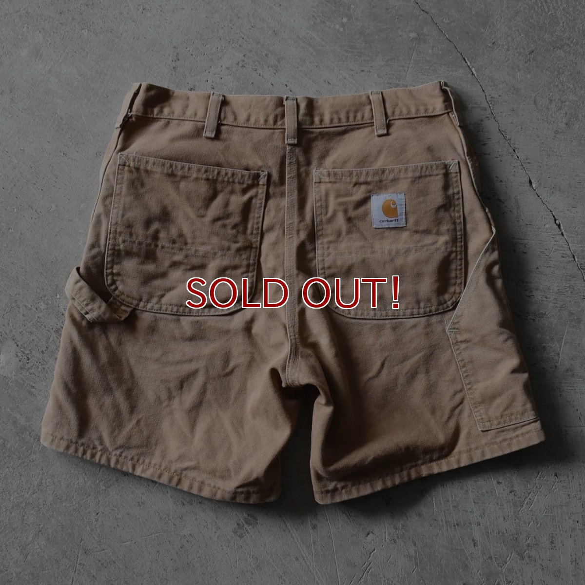 画像2: 1990s〜 Carhartt ダックペインターショーツ　 実寸W31  (2)