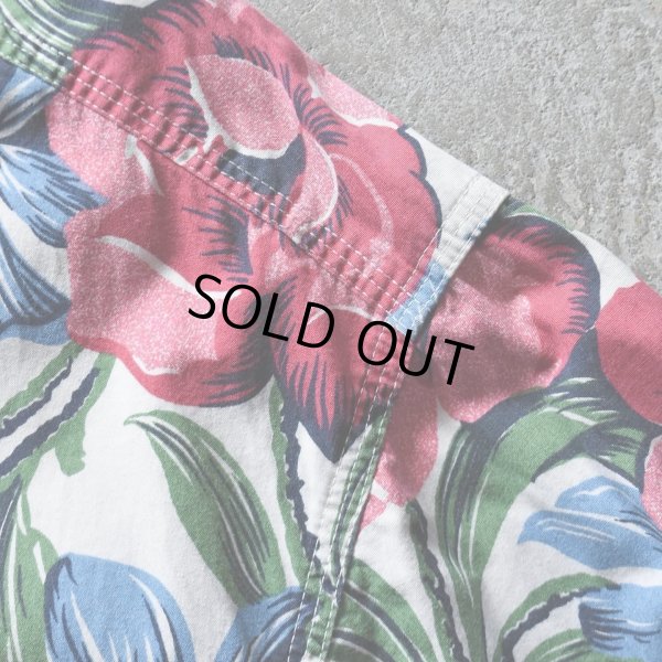 画像6: 1990s BANANA REPUBLIC ボタニカル柄コットンシャツ　 表記L 