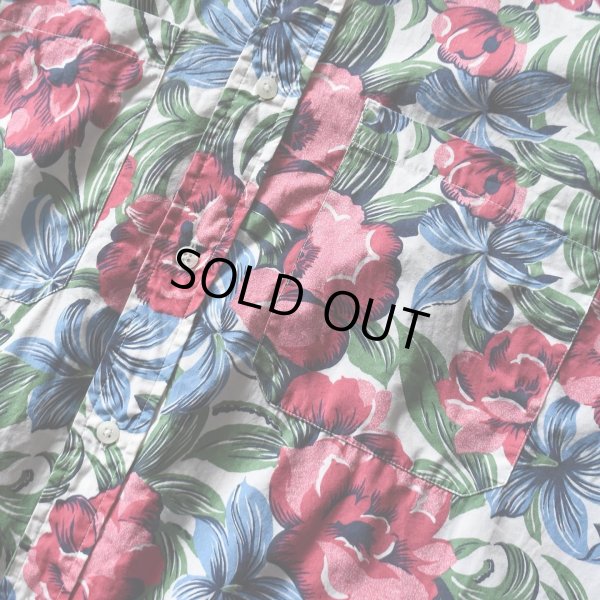 画像5: 1990s BANANA REPUBLIC ボタニカル柄コットンシャツ　 表記L 