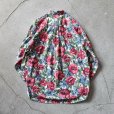 画像2: 1990s BANANA REPUBLIC ボタニカル柄コットンシャツ　<br>表記L<br> (2)