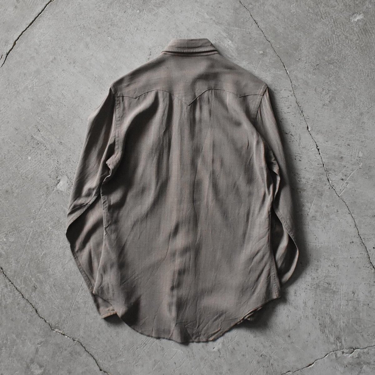 画像2: 1950s TEM-TEX レーヨンウエスタンシャツ　 "MADE IN USA"　 実寸SM  (2)