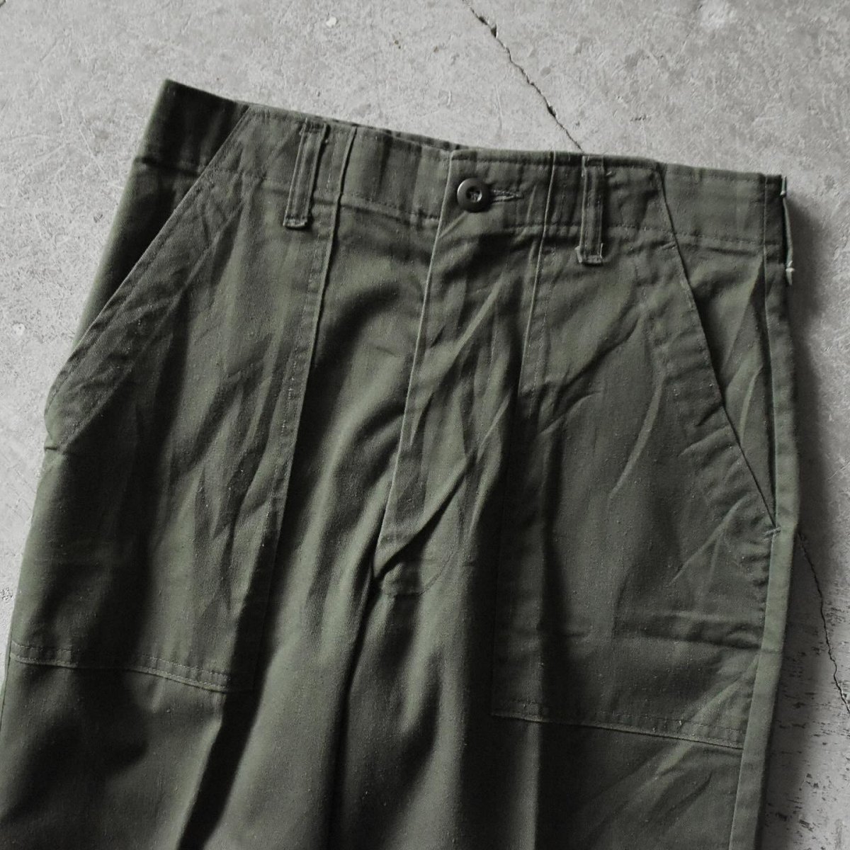 画像3: 1970s US.ARMY OG507 ベイカーパンツ　 表記30×29  (3)