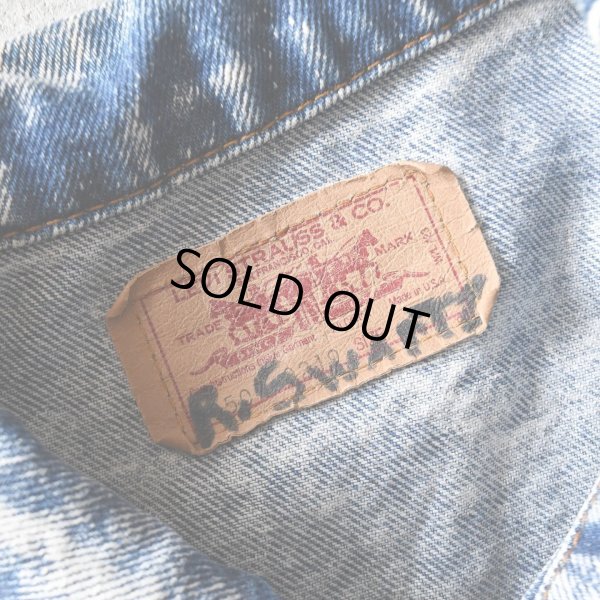 画像4: 1980s Levi's 70507-0219 ケミカルデニムジャケット　 "MADE IN USA"　 表記M 