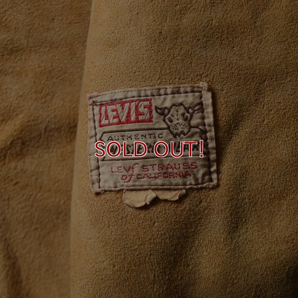画像4: 1950s LEVI'S ショートホーンスウェードベスト　 実寸M  (4)
