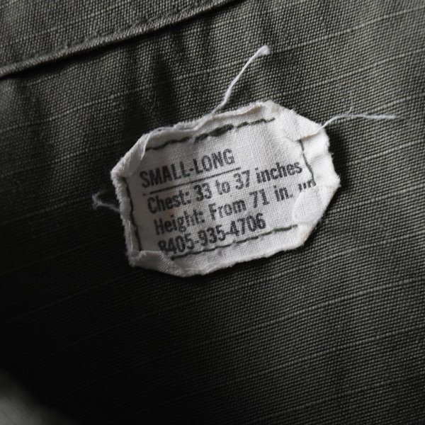 画像4: 1970s US.ARMY ジャングルファティーグジャケット　 "4TH TYPE"　 表記SMALL-LONG 