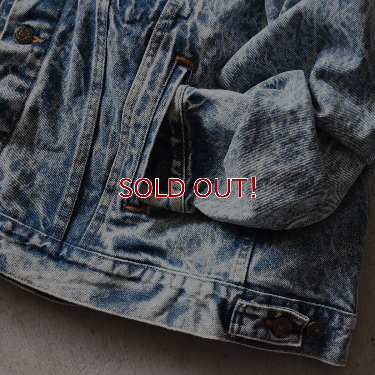 画像9: 1980s Levi's 70507-0219 ケミカルデニムジャケット　 "MADE IN USA"　 表記M  (9)