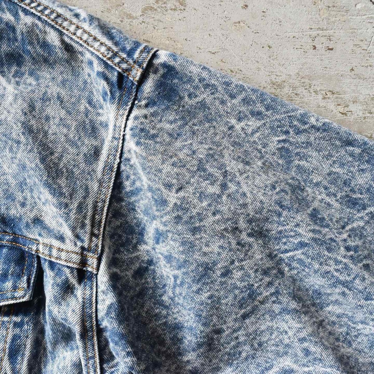 画像10: 1980s Levi's 70507-0219 ケミカルデニムジャケット　 "MADE IN USA"　 表記M  (10)