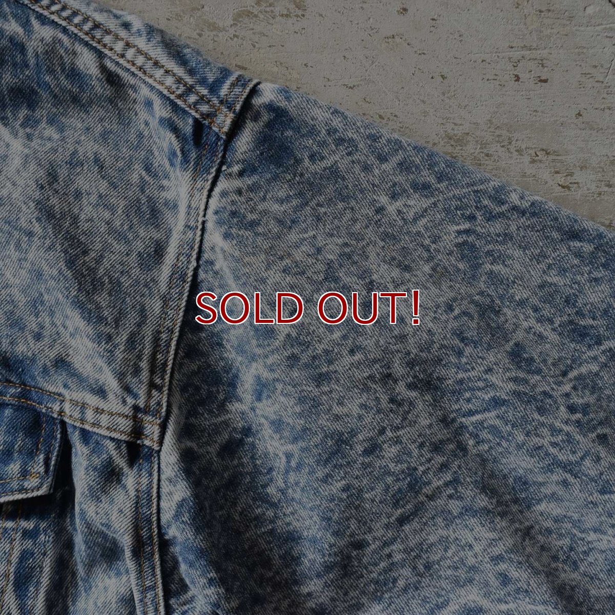 画像10: 1980s Levi's 70507-0219 ケミカルデニムジャケット　 "MADE IN USA"　 表記M  (10)