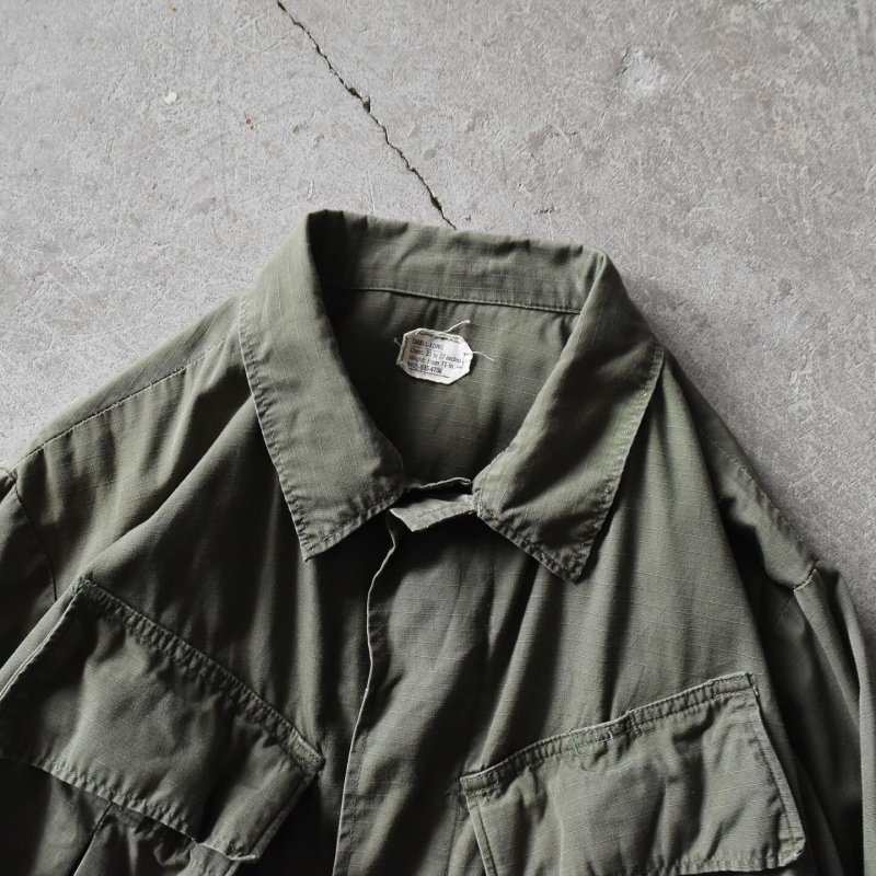 【古着】vintage US ARMY ジャングルファティーグ 4th 長袖 1970s US.ARMY ジャングルファティーグジャケット 