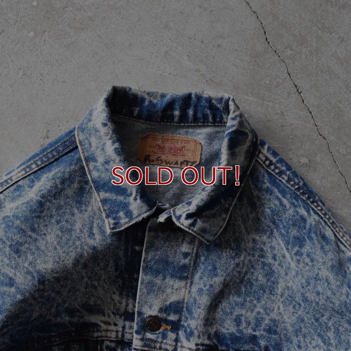 画像3: 1980s Levi's 70507-0219 ケミカルデニムジャケット　 "MADE IN USA"　 表記M  (3)
