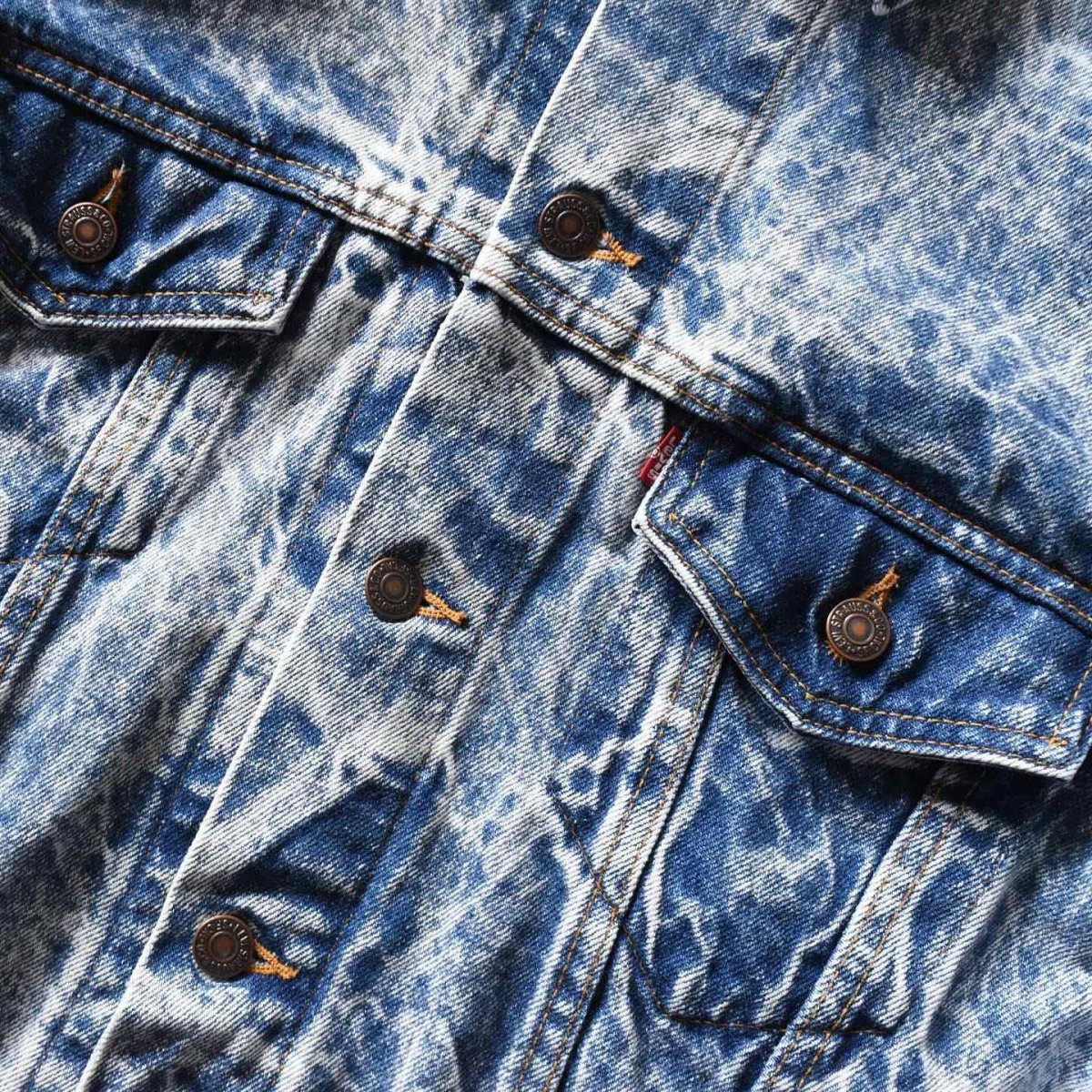 画像7: 1980s Levi's 70507-0219 ケミカルデニムジャケット　 "MADE IN USA"　 表記M  (7)