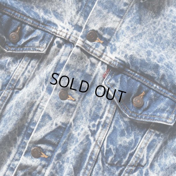 画像7: 1980s Levi's 70507-0219 ケミカルデニムジャケット　 "MADE IN USA"　 表記M 