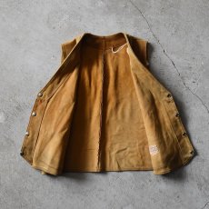 画像3: 1950s LEVI'S ショートホーンスウェードベスト　 実寸M  (3)