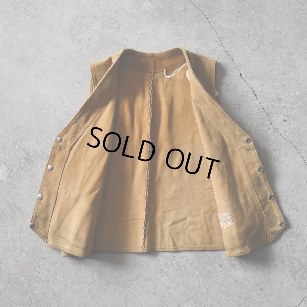 画像3: 1950s LEVI'S ショートホーンスウェードベスト　 実寸M 