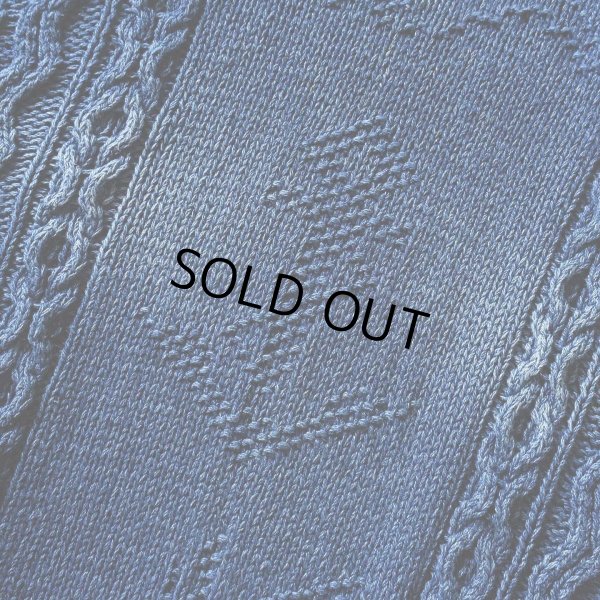 画像5: 1980s RUFF HEWN ロールネック インディゴニットコットンセーター　 表記L 