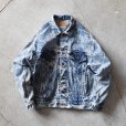 画像1: 1980s Levi's 70507-0219 ケミカルデニムジャケット　<br>"MADE IN USA"　<br>表記M<br> (1)