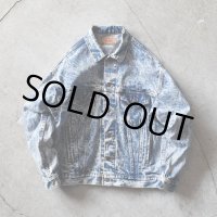 1980s Levi's 70507-0219 ケミカルデニムジャケット　 "MADE IN USA"　 表記M 