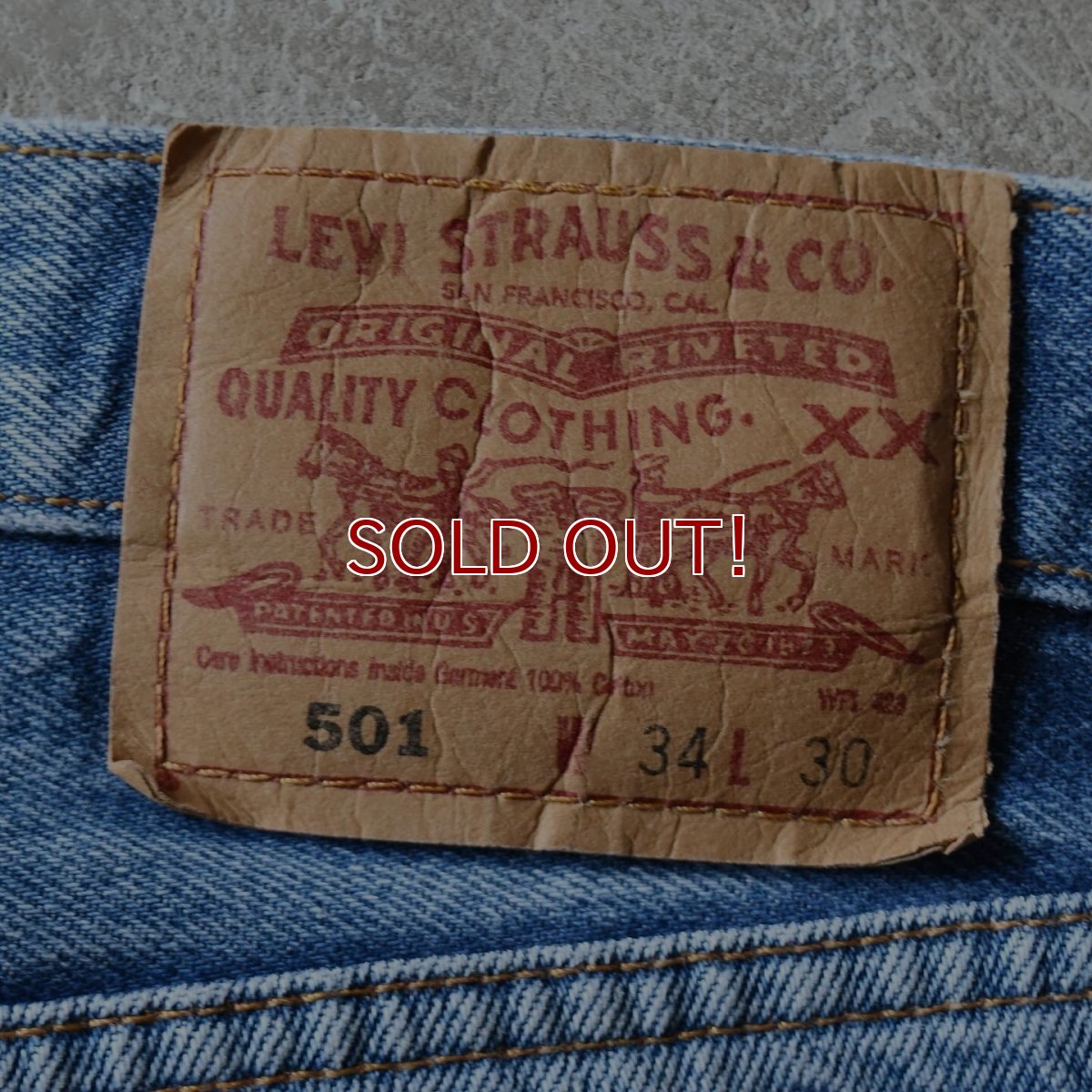 画像2: 1990s Levi's 501　 "MADE IN MEXICO"　 表記W34 L30  (2)