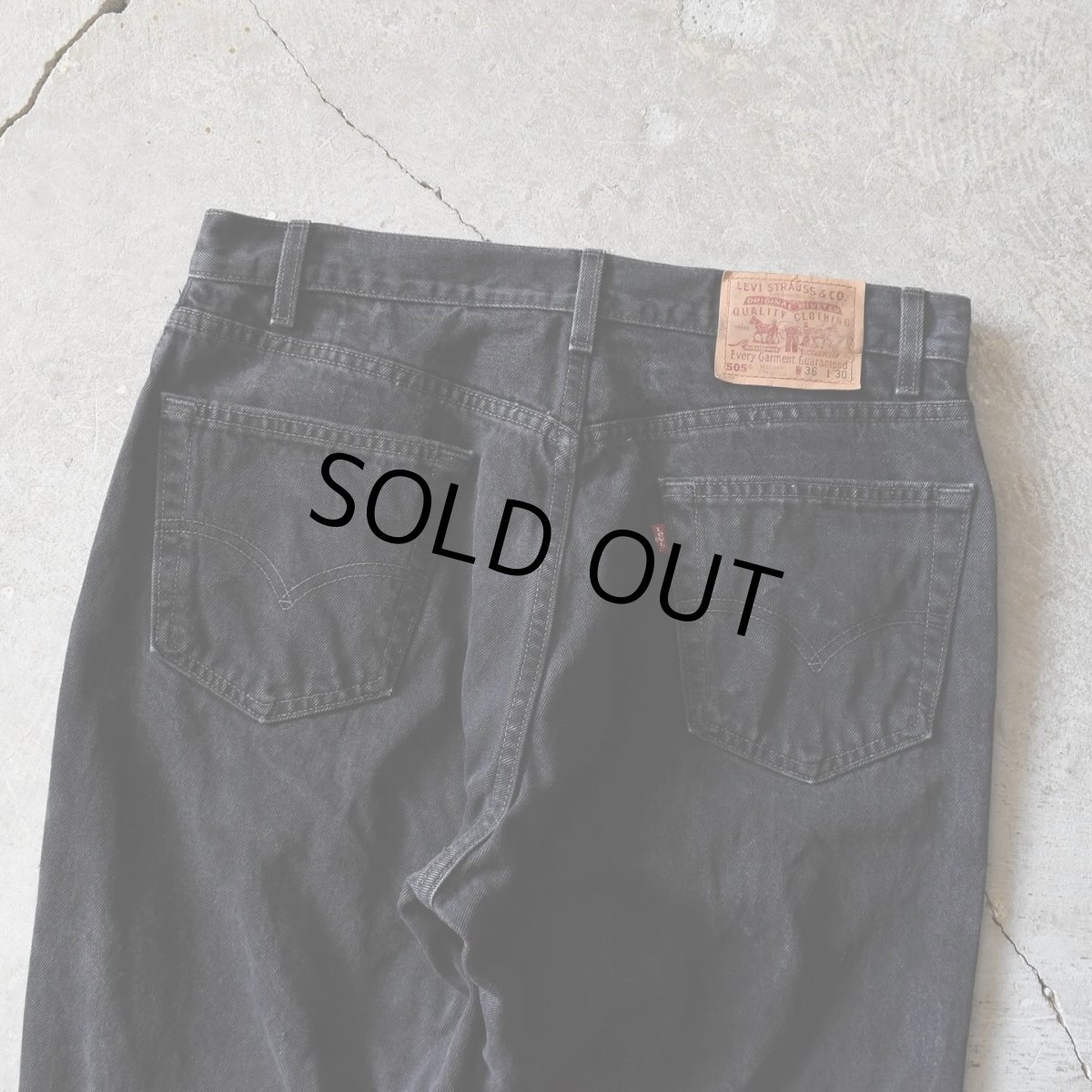 画像9: 1990s Levi's 505-0260 ブラックデニム　 "MADE IN USA"　 表記W36 L30  (9)