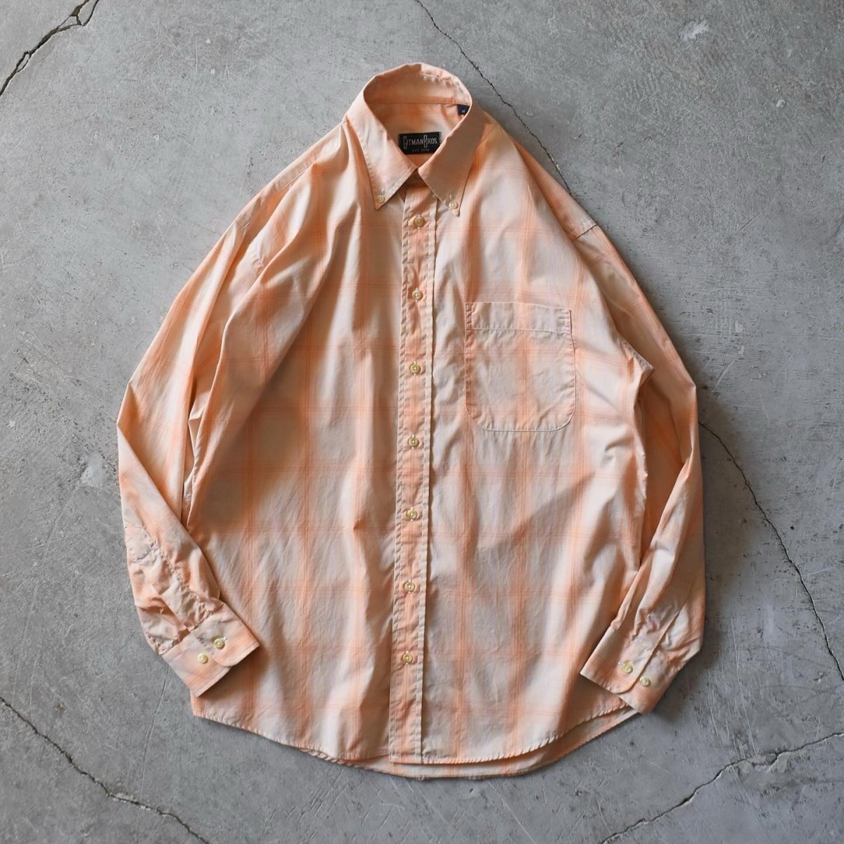 画像1: GITMAN BROS. ボタンダウンシャツ　 "MADE IN USA"　 表記M  (1)