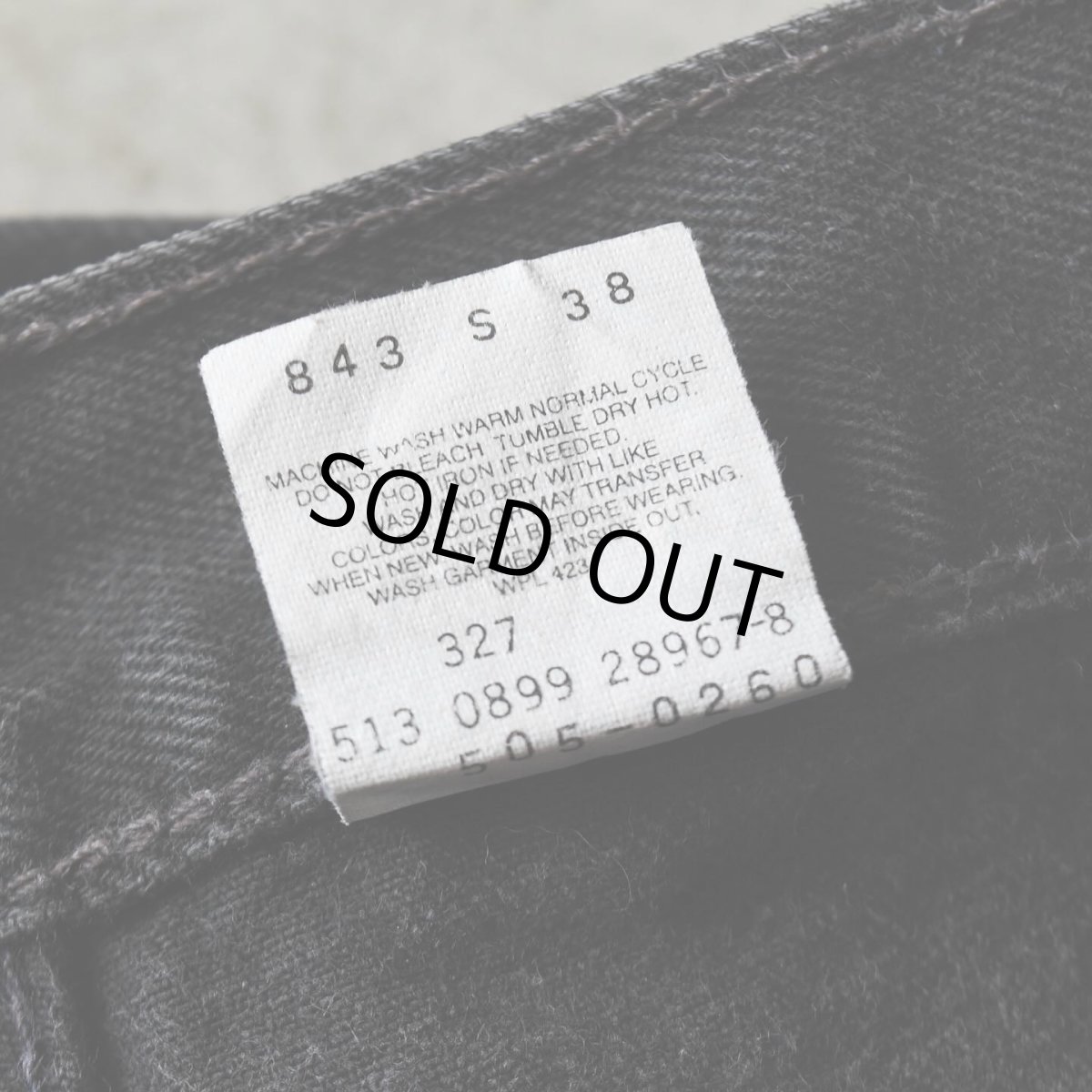 画像4: 1990s Levi's 505-0260 ブラックデニム　 "MADE IN USA"　 表記W36 L30  (4)