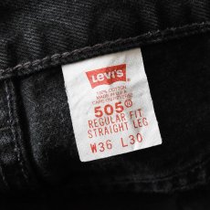 画像3: 1990s Levi's 505-0260 ブラックデニム　 "MADE IN USA"　 表記W36 L30  (3)