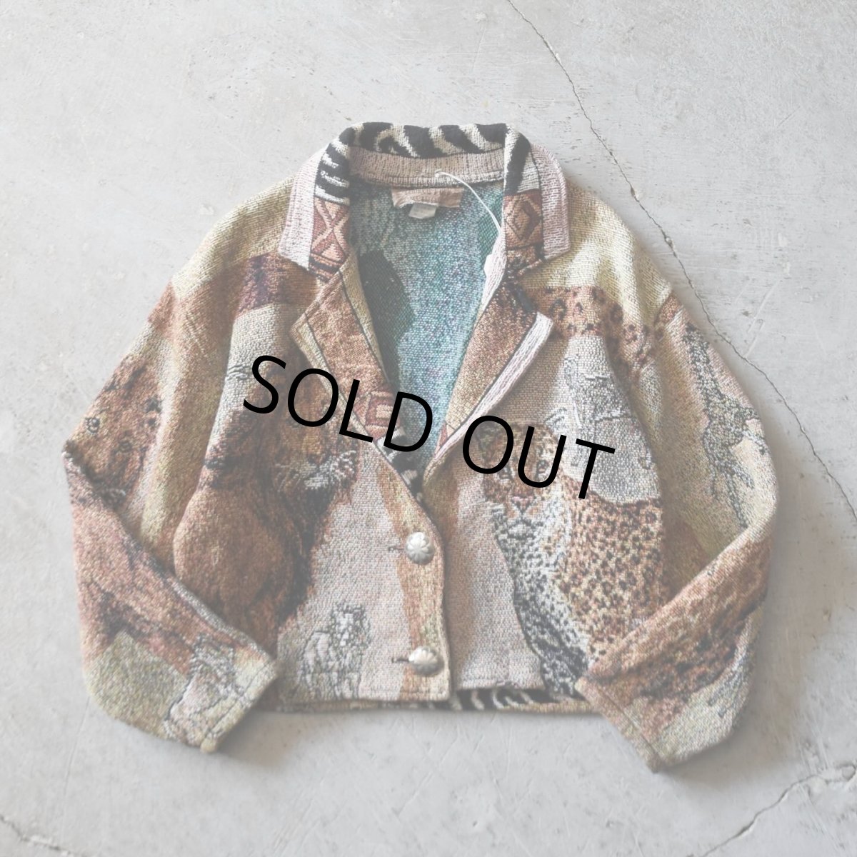 画像1: 1990s PAINTED PONY ショート丈ゴブランジャケット　 "MADE IN USA"　 表記M  (1)