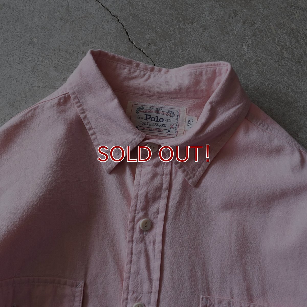 画像3: 1980-90s POLO RALPH LAUREN ワークシャツ　 表記XL  (3)