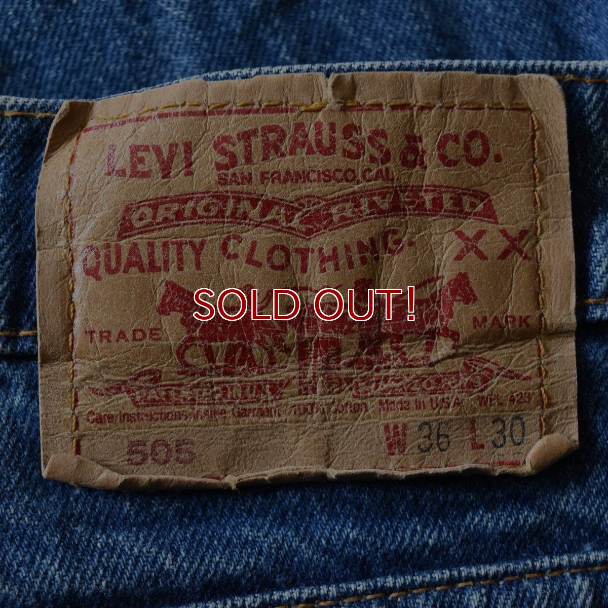 画像2: 1980s Levi's 505　 "MADE IN USA"　 表記W36 L30  (2)