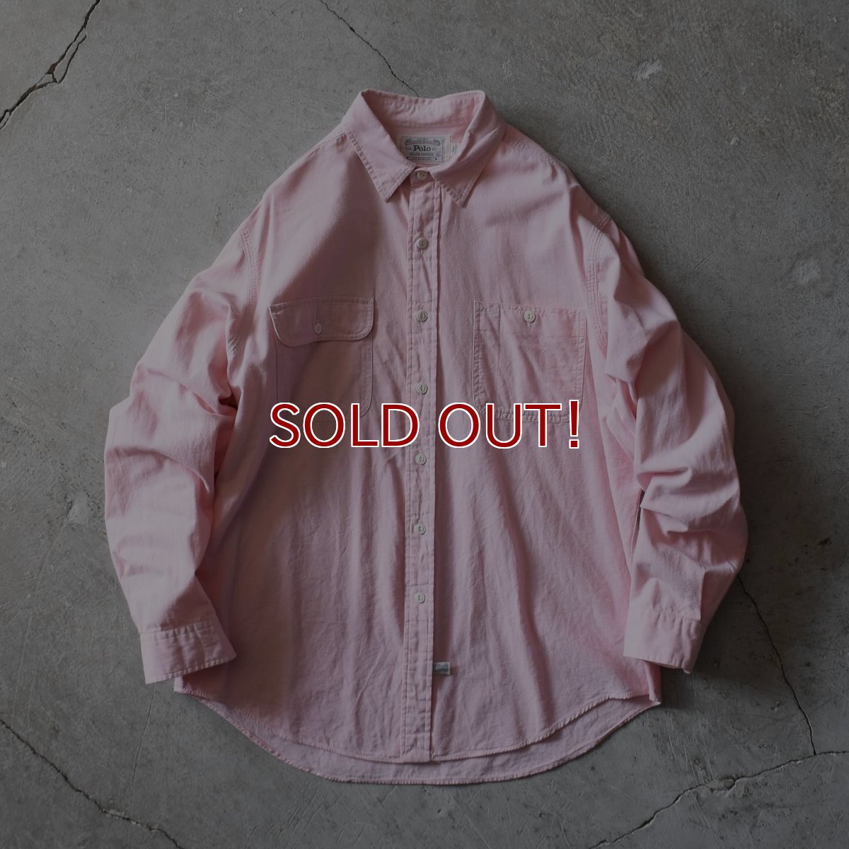 画像1: 1980-90s POLO RALPH LAUREN ワークシャツ　 表記XL  (1)