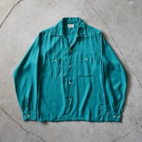 1950s TOWNCRAFT レーヨンギャバジンシャツ　 "MADE IN USA"　 表記S 