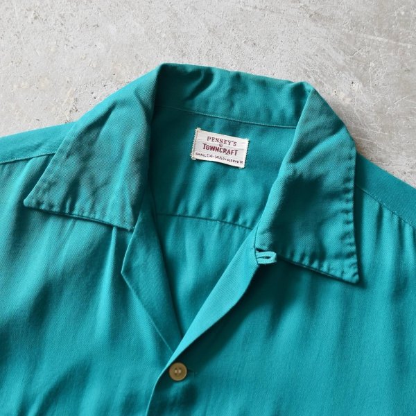 画像3: 1950s TOWNCRAFT レーヨンギャバジンシャツ　 "MADE IN USA"　 表記S 