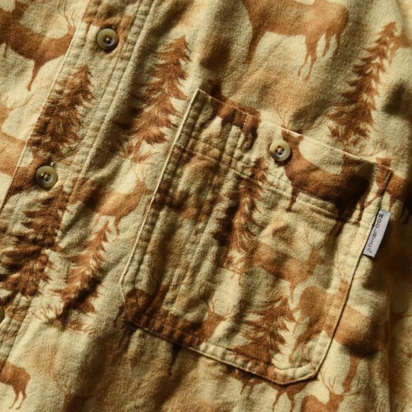 画像5: WOOLRICH シカ柄シャモアクロスシャツ　 表記M 