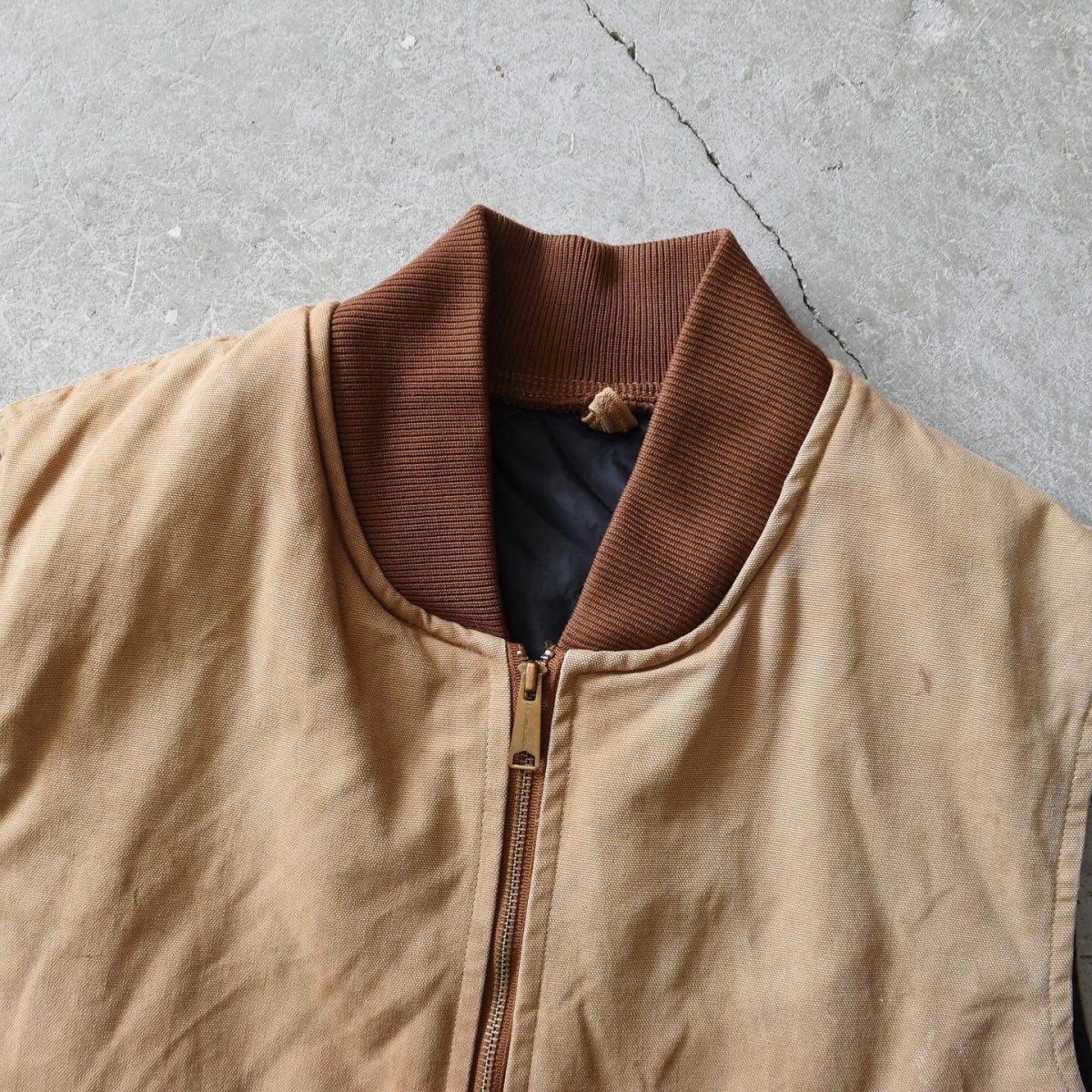 画像5: 1990s Carhartt ブラウンダックベスト　 "MADE IN USA"　 表記XXL-TALL  (5)