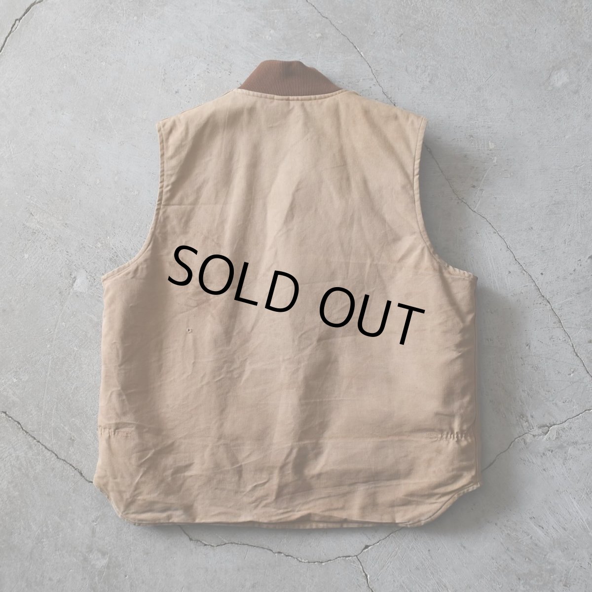 画像2: 1990s Carhartt ブラウンダックベスト　 "MADE IN USA"　 表記XXL-TALL  (2)