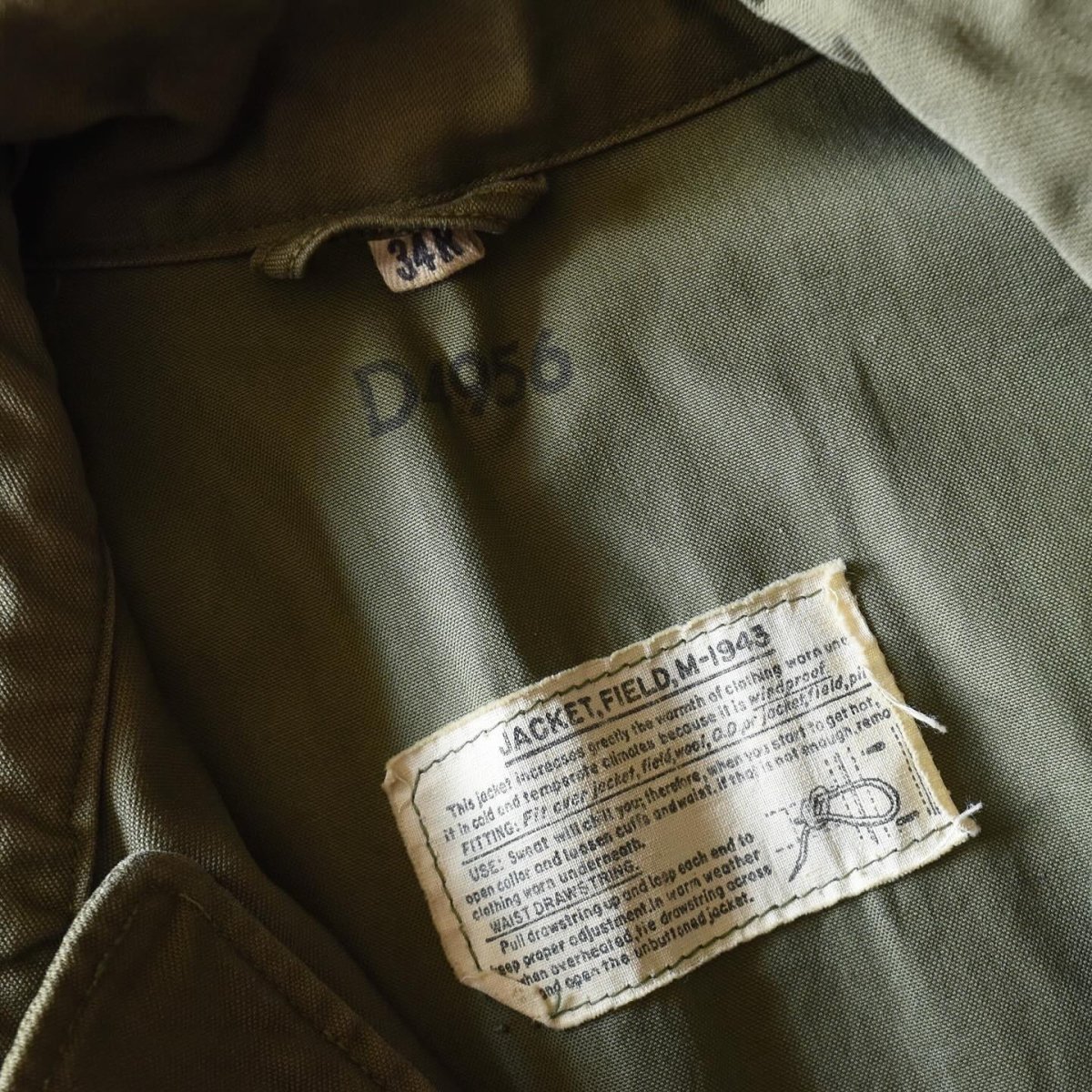 画像5: 1940s US.ARMY M-43 フィールドジャケット　 表記34R  (5)