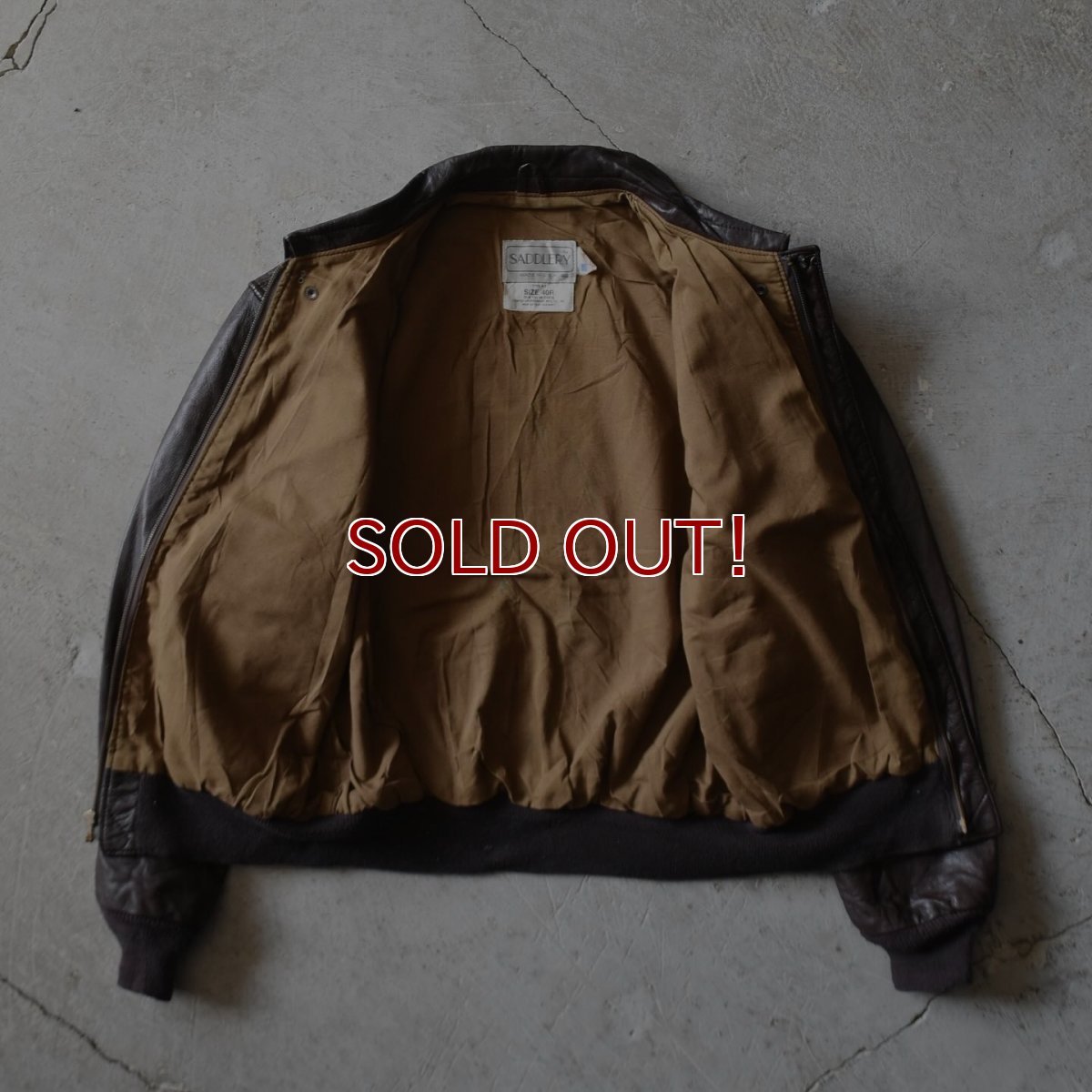 画像3: 1980s SADDLERY×COOPER A-2 フライトレザージャケット　 "MADE IN USA"　 表記40R  (3)