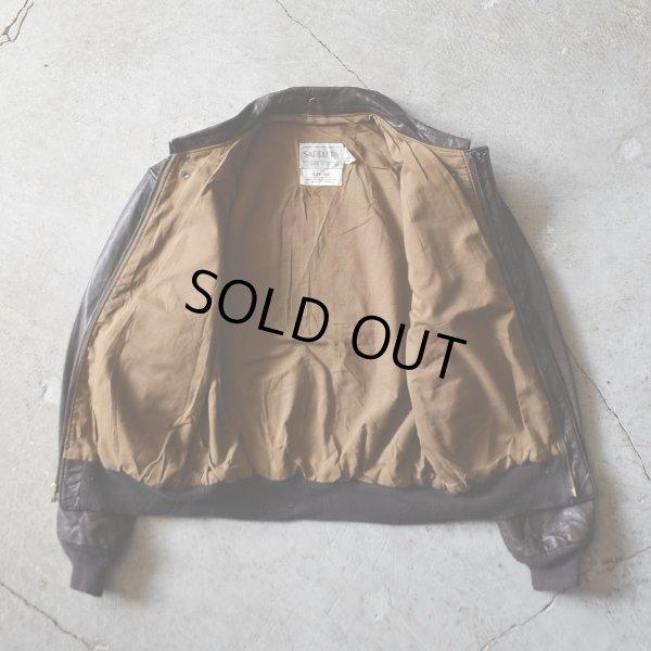 画像3: 1980s SADDLERY×COOPER A-2 フライトレザージャケット　 "MADE IN USA"　 表記40R 